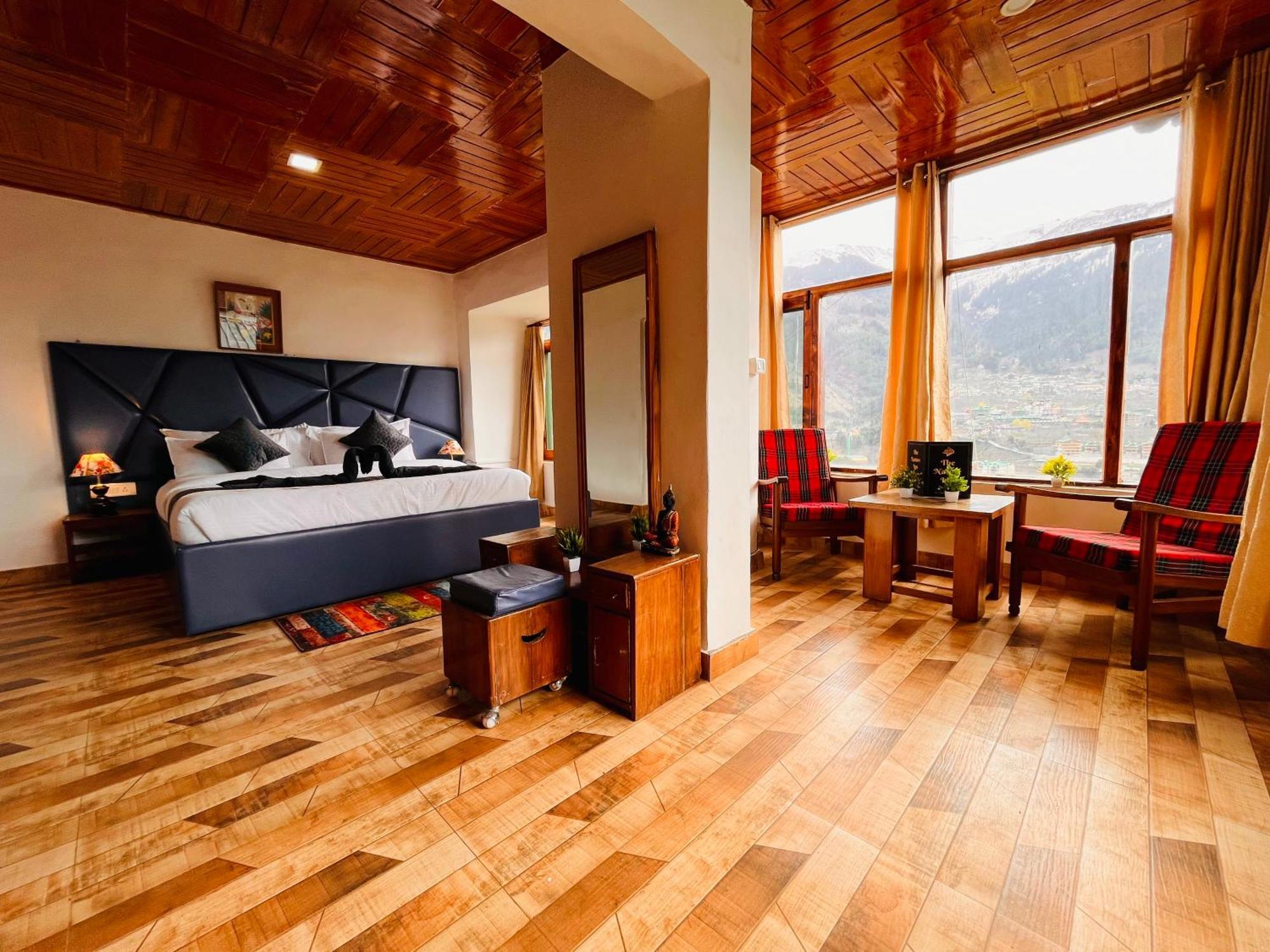 Himalayan Nomad Cottage, Manali ! All 2 Bedroom Independent Cottages ! Personal Lawn Every Cottage ! Parking ! Scenic Mountains View ! Spacious Rooms ! Luaran gambar